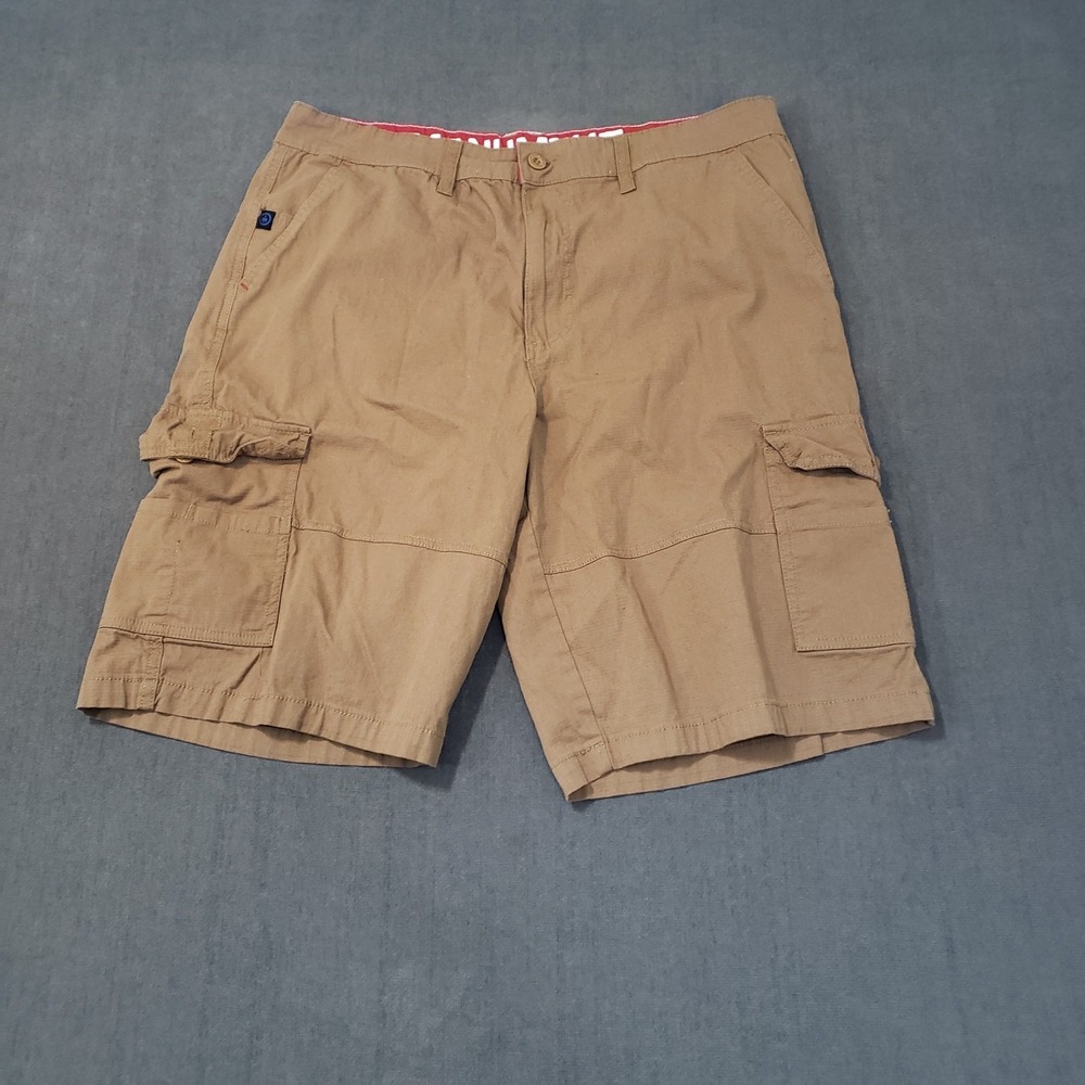 Monument Shorts Mens 36 Khaki Flex Tech Cargo‎ Stretch Performance